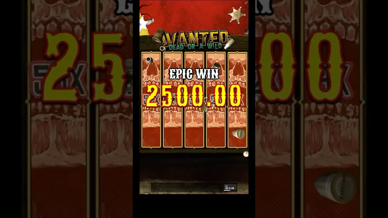 Wanted Dead or a Wild: HUGE 12500x Win on Hacksaw Slot!