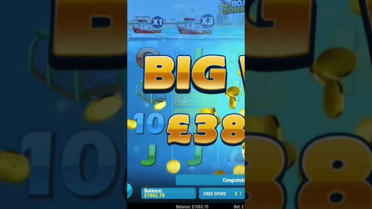 Boat Bonanza Big Free Spins 160 Win Moment