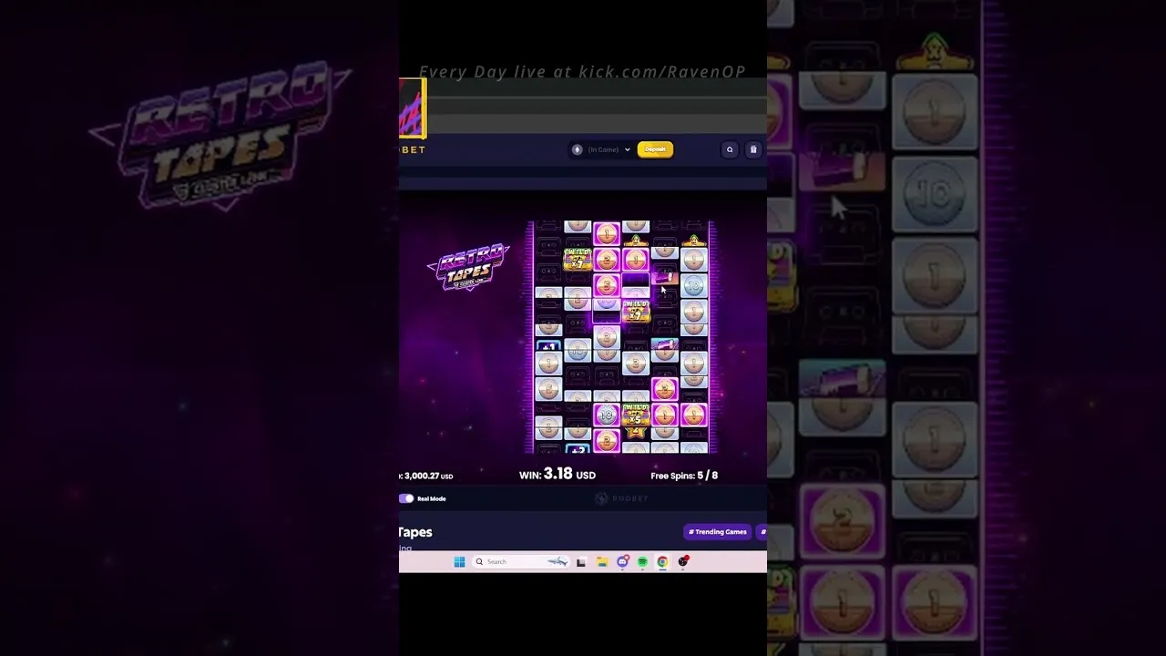 Retro Tapes: Insane 10,000x Win on Push Gaming Slot!