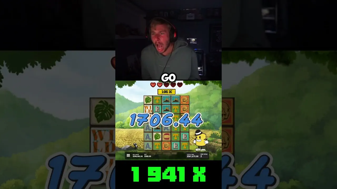 Stack 'em Free Spins Bonus: 1941x Multiplier Hit