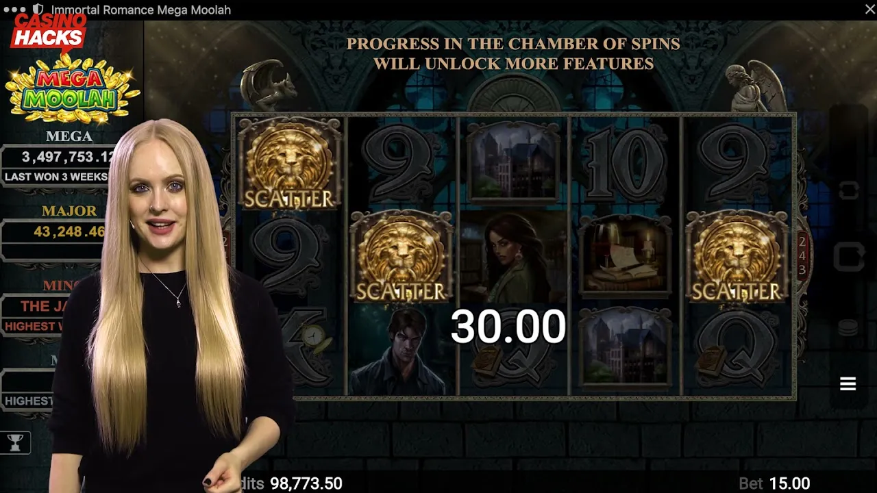 12000x Immortal Romance Jackpot, Wild Desire pays