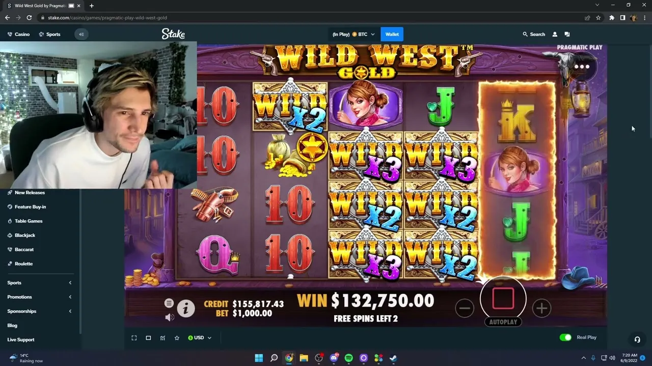 Wild West Gold: $425k MEGA Win with 425x Multiplier!