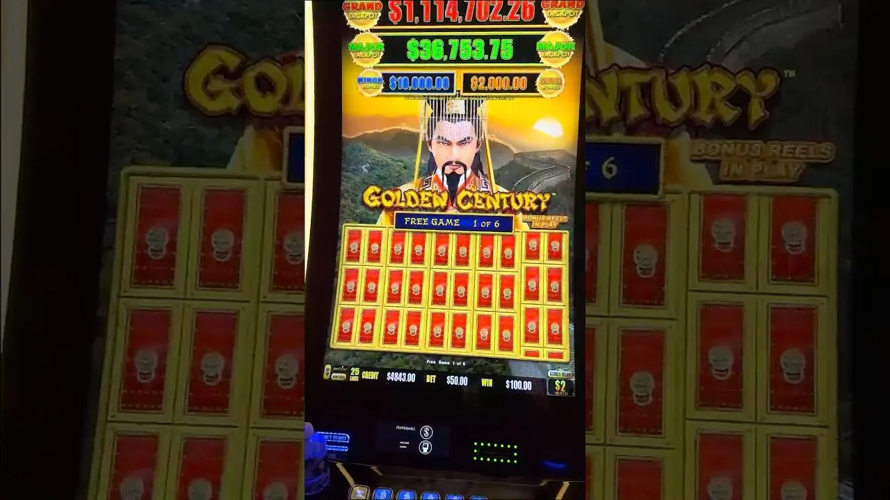 Golden Century 221x Big Win: Free Games Payout