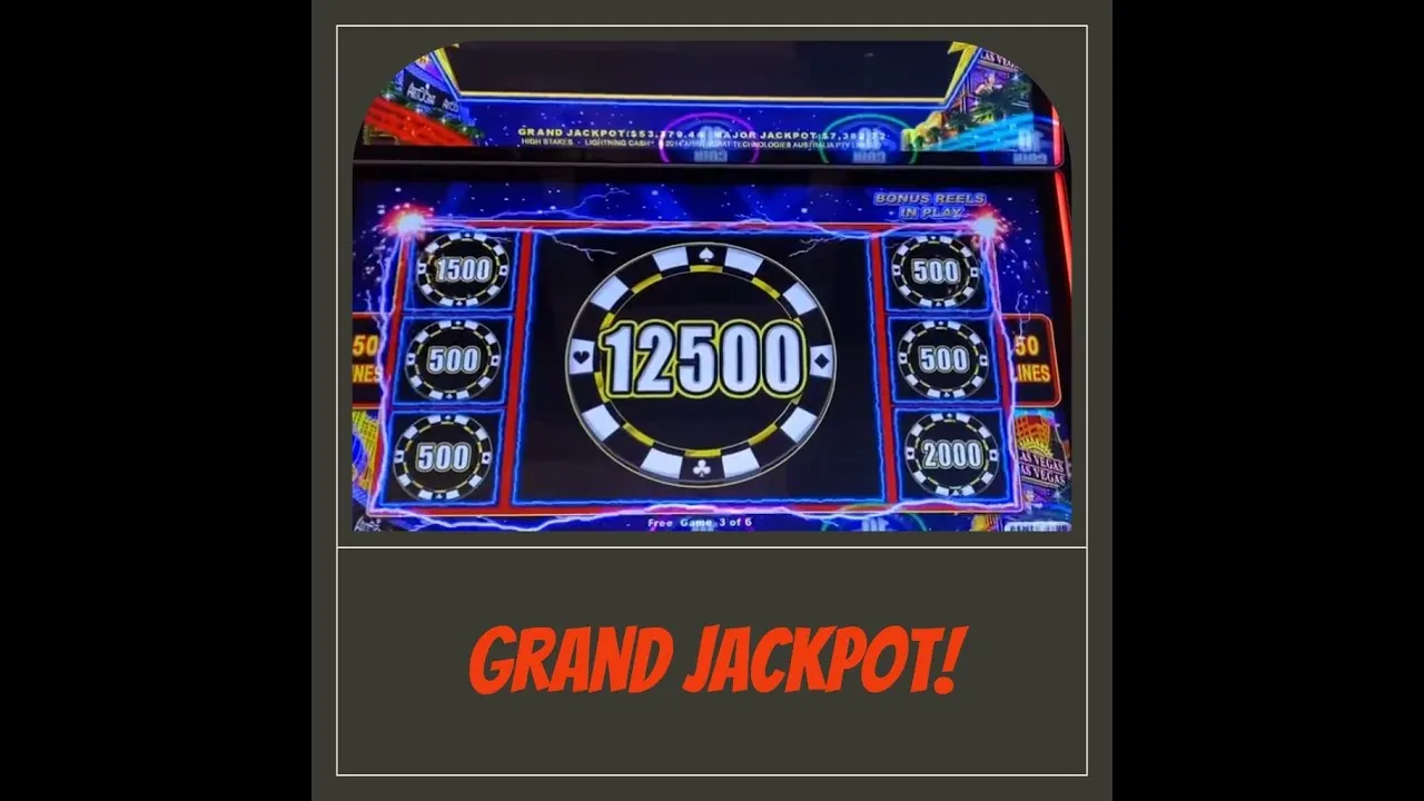 Lightning Cash Jackpot Bonus: Grand Jackpot Win