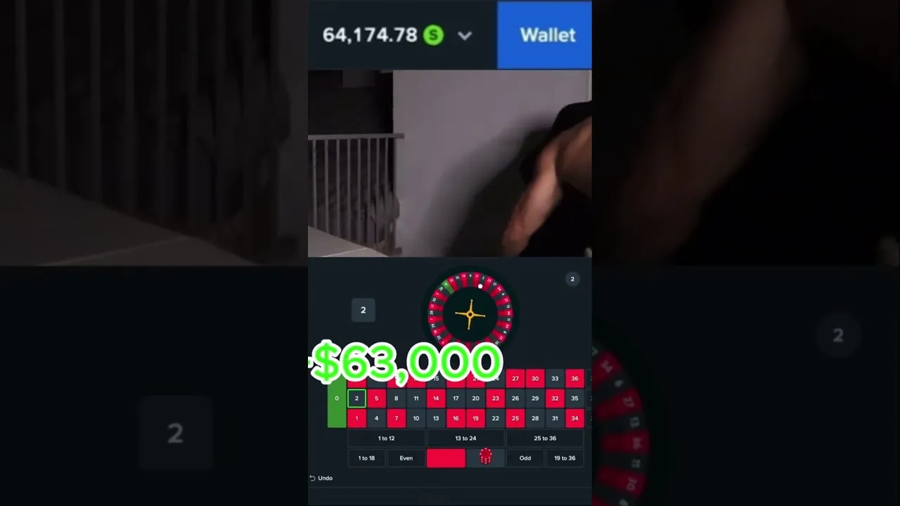 Roulette Big Win! $63,000 Payout on Lucky Number Hit!