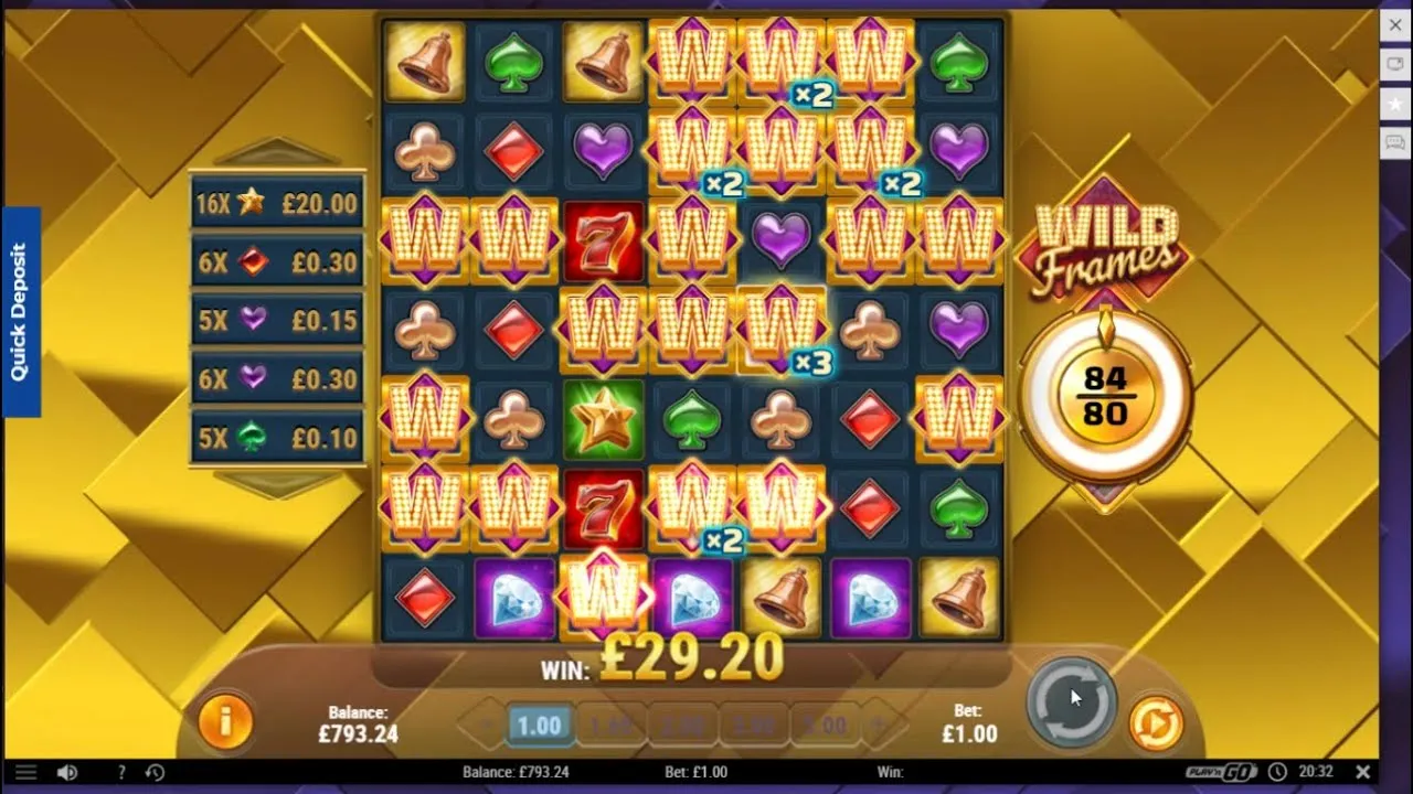 Wild Frames Big Win Play n Go 7000x Round