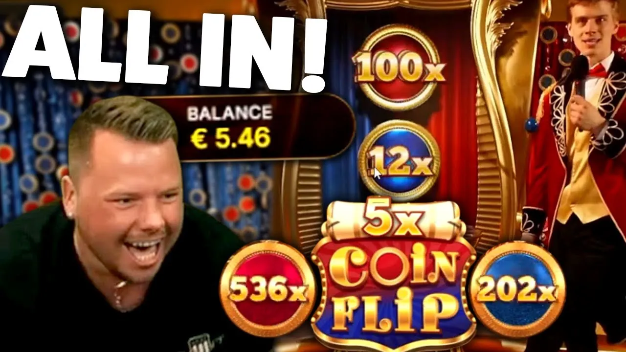 Crazy Coin Flip 536x Mega Win Live Stream