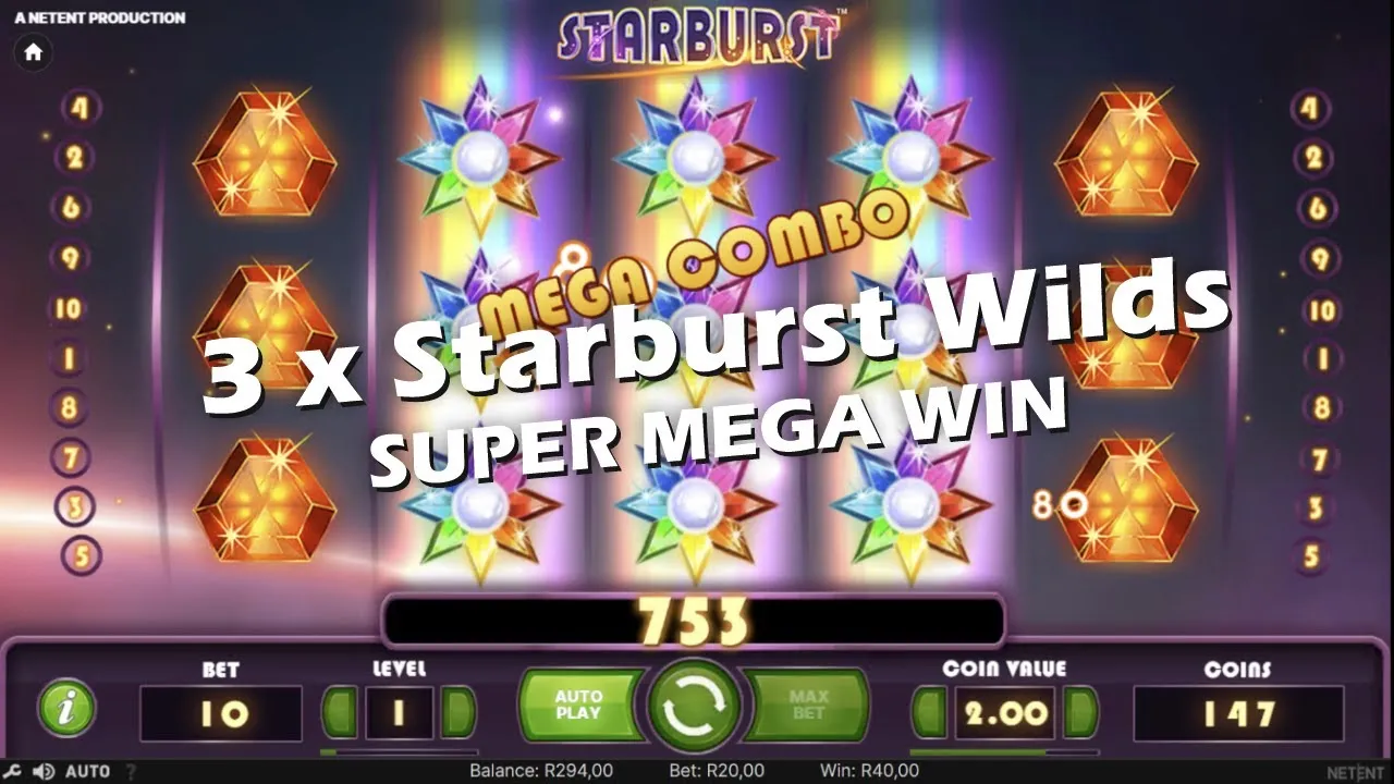 Starburst: Watch a Super Mega Win on NetEnt's Classic Slot!