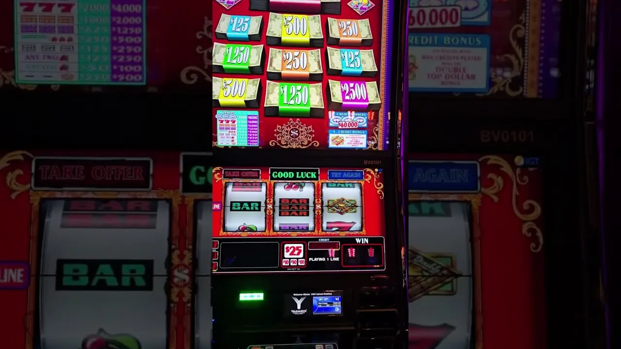 Double Top Dollar Slot Bonus Win, First Spin